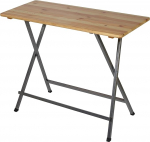 METRO Professional v&auml;litingimustes seisev laud, m&auml;nnipuit/teras, 140 x 60 x 110 cm, ilmastikukindel, kokkupandav, ristk&uuml;likukujuline, pruun