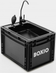 BOXIO - Wash: Mobiilne 40 x 30 valamu, Camping valamu koos pumbaga ilma elektrita, Camping tarvikud Euro Box Van eemaldamine, juuksur v&otilde;i Outdoor festivalil ja aias, valamu kui Camping Gadgets
