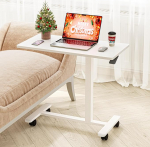 Dripex K&otilde;rvallaud reguleeritava k&otilde;rgusega ja ratastega, voodilaua, puidust arvutilaud, v&auml;ike ratastel &uuml;levoodilaua, diivanilaud, voodilaua elutuppa, magamistuppa, valge