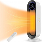 Nictemaw keraamiline ventilaator, 2000 W energias&auml;&auml;stlik elektrik&uuml;te termostaadiga, kaugjuhtimispult, 3 režiimi, 12-tunnine taimeri, 100&deg; v&otilde;nkumine