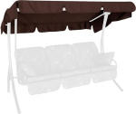 Angerer 808/10 Sun Canopy for Swinging Hammock Polyacrylic Brown 210 x 145 x 1 cm