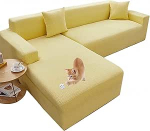 YWQJL diivanikaitsja, libisemisvastane diivanist istmepadja kate, Stretch diivanipadja katted asendamine, L-kujulised libisemisvastased diivanikatted, Chaise Lounge diivan kaitsekate elutuppa, laps, koer, kass, H-3 istuja (190 x 230 cm)