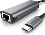 CSL - USB 3.2 v&otilde;rguadapter 2500 Mbit/s - USB C RJ45 emasele - Gigabit Ethernet LAN adapter - Kuni 2500 Mbit/s / 2,5GBase - &uuml;hildub iPad Pro, MacBook Pro, MacBook Air, Surface Bookiga