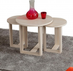 Elegantne tammepuust pesulaudade komplekt (3 tk), 100% melamiinkattega puitlaastplaat, 18 mm paksune, suur: Suur: 52 x 47 x 52 cm, Keskmine: 36 x 43 x 36 cm, V&auml;ike: 36 x 41 x 36 cm, Stiilne ja funktsionaalne kaasaegse t&ouml;&ouml;laua jaoks.