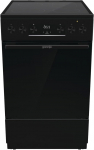 Gorenje GECS5C70BPA elektripliit klaaskeraamilise pliidiga, 50 cm, 70 liitrit, GentleClose, kiirkuumutus, AirFry, ExtraSteam, teleskoopv&auml;ljav&otilde;tmed, AquaClean, must