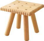 Nelinurkne v&auml;ike puidust kondiitritool, 24 x 24 x 24 cm (B x S x K), rustikaalne lilleh&auml;rra, taimeh&auml;rra, k&uuml;ljeh&auml;rra, dekoratiivh&auml;rra, jalatsih&auml;rra.