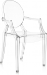Kartell Louis Ghost toolid 4852B4, 55x54x93 cm, L&auml;bipaistev 2 tk.