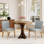 COLAMY s&ouml;&ouml;gitoa toolid, komplekt 2, kaasaegsed s&ouml;&ouml;gitoolid kangastega, k&ouml;&ouml;gitoolid maamaja stiilis restorani ja elutuppa, hall