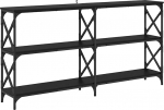 Konsolentisch Schwarz Eichen-Optik 156 x 28 x 80,5 cm Konsolen-Desktop Model882786