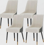 POVISON Mid-Century s&ouml;&ouml;gitoa toolid, kunstnahast s&ouml;&ouml;gitoa tool, t&auml;ispuidust jalad, tihe k&auml;sn, osaline kokkupanek, hall (4 tk)