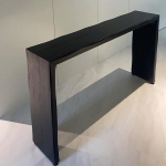 Must puidust konsoollaud, kaasaegne konsoollaud, kitsas, koridoririiul, kitsas esikusse, esikusse, koridori ja elutuppa (120 x 30 x 82 cm/47 x 12 x 32 tolli)