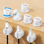 Magnetische Kabelhalter-Clips - Kabel-Management, Kabel-Organizer, Schreibtisch-Ordnung, Handy-Ladekabelhalter f&uuml;r USB, HDMI, Wand, PC, Auto, B&uuml;ro, Zuhause, 8 St&uuml;ck