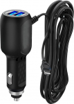 Thishow Mini USB autolaadija Dash Cam toitejuhtme toiteadapter 12V kuni 5V Mini USB mini sirge USB-ga Dash Kaamerate navigatsiooniseadmete jaoks (must)