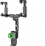 MEIQIBAO auto tahavaatepeegli mobiiltelefoni hoidja [2024 versiooni uuendamine] Tahavaatepeegli tarvikud 360 kraadi p&ouml;&ouml;rlev auto mobiiltelefoni hoidja sisset&otilde;mmatav multifunktsionaalne mobiiltelefoni hoidja jaoks