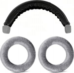 Defean Ersatz-Kissen-Set, 2-in-1-Ohrpolster und Kopfb&uuml;gel, kompatibel mit Beyerdynamic DT770/DT770M/DT770Pro/DT770 Pro HT/DT790/DT797/DT880/DT880 Pro/DT880 Pro Kopfh&ouml;rer (Silber)