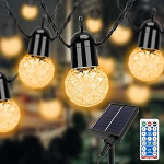 sylvwin G40 Outdoor Fairy Lights, 15 m, 25 LED, 8 režiimi, Solar Fairy Lights, LED Outdoor Fairy Lights, lambid aeda, puude, &otilde;ue, terrass, pidu, tuba, pulm (USB laadimise tugi)