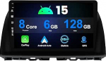 6G + 128G Android 15 autoraadio Mazda CX-5 (2012-2015) juhtmevaba CarPlay Android auto 10-tolline IPS stereo DSP peeglilink Bluetooth WiFi GPS FM/RDS SWC kaamera + mikrofoniga