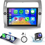 2+64G Hodozzy Carplay/Android autoradio Citro&euml;n C4 2004-2009/C-QUATRE 2008-2011 koos satelliitnavigatsiooniga, 9-tolline puuteekraan koos Mirror Link/WiFi/GPS/RDS/FM/Bluetooth/USB + tagurduskaamera