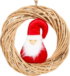 Logbuch-Verlag j&otilde;ulup&auml;rg Uksep&auml;rg j&otilde;uludeks koos j&otilde;uluvana l&auml;bim&otilde;&otilde;t 38 cm Paju p&auml;rg j&otilde;ulukaunistuseks