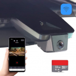FITCAMX Dash Cam &uuml;hildub Toyota C-HR 2021-2023 (12,2 cm), mis on varustatud Toyota Safety Sense 2.0 (mudel B), 4K OEM autokaamera WiFi, UHD video, G-sensor, Super Night Vision, koos 64GB kaardiga.