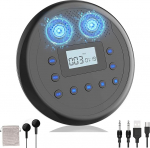 MONODEAL 2025 kaasaskantav CD-m&auml;ngija koos k&otilde;lariga, CD-m&auml;ngija kaasaskantav, laetav Discman CD-m&auml;ngija autolastele, Anti-Skip CD-m&auml;ngija v&auml;ike audioraamatute muusika kuulamiseks