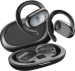 Cellularline - Avatud k&otilde;rvaga Bluetooth-peakomplekt - 54 tundi kestev m&auml;nguaeg - IPX5 sertifitseeritud - Reguleeritav k&otilde;rvapael - must