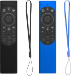 2 Pack Samsung Solar TV Case, Silikoonist kaitsekate Samsung Solar Cell Remote Control 2021 2022 BN59-01357 BN59-01385 BN59-01265A libisemisvastane kaugjuhtimispuldi &uuml;mbris