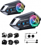 Intercom mootorratta sides&uuml;steem peakomplekt 2 inimesele mootorratta kiiver koos Bluetoothiga Intercom mootorratta kiiver Bluetooth peakomplekt mikrofoniga juhtmevabad k&otilde;rvaklapid juhtmevaba k&otilde;rvaklapid