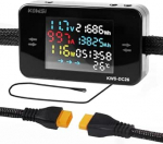 Digitaalne aku tester 80V 35A plii / liitium aku monitor koos XT90-35A pistikuga DC pinge praegune v&otilde;imsus voltmeeter v&otilde;imsusm&otilde;&otilde;tur laadijate elektriskootri jaoks