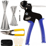 Roostevabast terasest kaablisidemed ja kaablisideme tangid, mis on valmistatud metallist, kaablisideme tangid ja kaablisideme k&auml;&auml;rid roostevabast terasest kaablisidemete pinguldamiseks ja l&otilde;ikamiseks, sealhulgas 200 h&otilde;bedast v&auml;rvi metallkaablit.