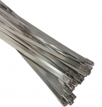 Premium roostevabast terasest kaablisidemed, SS304 roostevabast terasest kaablisidemed, metallist kaablisidemed, v&auml;ljalaskekile, iselukustuvad kaablisidemed, mereklassi metallist sidemed (50, 4,6 x 800mm)