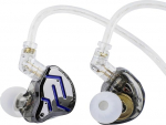 LINSOUL KZ ZSN PRO 2 In-Ear Monitor, 1BA + 1DD h&uuml;briidajamiga HiFi k&otilde;rvaklapid IEM, juhtmega k&otilde;rvaklapid, eemaldatav h&otilde;betatud s&uuml;vendatud 0,75 mm 2-poolne kaabel audiof&auml;nnidele (must, ilma mikrofonita)