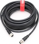 DRRI M12 8-poolne A-koodiga pistikupesa 8-poolse pistikupesaga pikenduskaabel signaali edastamiseks