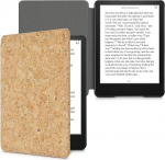 Amazon Kindle Paperwhite (11th Gen - 2021) - korgist eReader kaitsekate - helepruun - kwmobile Case Compatible with Amazon Kindle Paperwhite (11th Gen - 2021) - Cork eReader Protective Cover Case - Light Brown