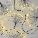 EMOS LED Fairy Lights Warm White siseruumides kasutamiseks, 8 m pikkune ilutulestik j&otilde;uluvalguste Nano, 6-tunnine taimeri funktsioon, toiteallikas ja trafo, pidude, j&otilde;ulude, kaunistuste jaoks, roheline kaabel.