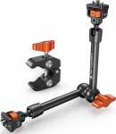 K&F Concept 11-tolline Magic Arm koos superklambriga, kaamerakinnitus Cage Monitor LED Light Action Camera jaoks, 2 kg koormus