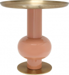 Qiyano Bita Apricot Side Table - Handmade Sofa Table - Robust & Durable Iron - Living Room