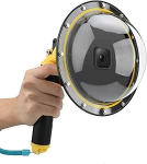 TELESIN GoPro kuppelport, veealune 6" veekindel kate koos ujuva bobberi k&auml;epidemega GoPro Hero7 Black / HERO6 / Hero5 /GoPro Hero 2018 jaoks