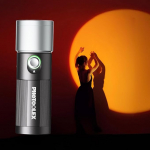 PHOTOOLEX LED-fotolamp 4 v&auml;rvilise t&auml;itevalgustiga, 84000 mAh mustriline &uuml;mbritsev valgus, mis on valmistatud alumiiniumsulamist 20 mustrilise valgusfiltriga, videovalgus fotode, sisu loomiseks