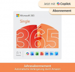 Microsoft 365 Single | 1 aasta | 1 inimene | Office Apps mit KI | 1 TB Cloudspeicher | Abo mit automatischer Verl&auml;ngerung