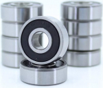 Pack of 10 606RS Small Bearing with Rubber Seal Miniature Mini Ball Bearing 606 RS Chrome Steel Bearings 6 x 17 x 6 mm (500 Pieces)