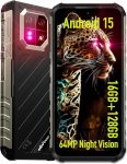 Ulefone Armor 22 (16GB + 128GB) v&auml;litingimustes kasutatav mobiiltelefon ilma lepinguta, Android 14 6,58-tolline FHD + 120Hz 64MP + 64MP &ouml;&ouml;n&auml;gemine 6600mAh 33W 4G Dual SIM 5G WIFI/OTG/NFC/GPS/IP69K ehitusplatsil