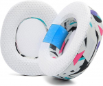WC Freeze Nova Pro Wireless - jahutusgeel k&otilde;rvapadjad Arctis Nova Pro Wireless & Nova Elite jaoks (ei sobi teistele mudelitele) Wicked Cushions, eriti paksud ja mugavad | 90ndate valge