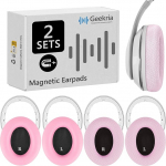 Geekria Snap Ear Pads asenduskomplekt Beats Studio 3 Wireless, Studio 2 k&otilde;rvaklappidele, magnetilised Easy Switch k&otilde;rvapadjad, asendusk&otilde;rvaklapid sekunditega, k&otilde;rvaklappide kate (valguline nahk+)