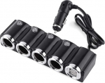 Sigaretis&uuml;&uuml;taja jaotur, sigaretis&uuml;&uuml;taja pistik koos l&uuml;litiga, auto sigaretis&uuml;&uuml;taja jaoturipesa, auto laadimisadapter DC 12 V / 24 V USB 4 Way auto sigaretis&uuml;&uuml;taja jaotur Power Charging