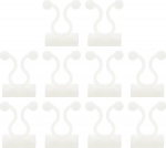 QUARKZMAN 100 taimede ronimisseina kinnitusklambrid, isekleepuvad konksud traadi kinnitamiseks siseruumide ja v&auml;listingimustes, samuti kaabli kinnitamiseks (valge, 8 mm/0.31 tolli)