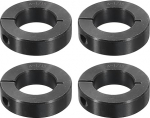 QUARKZMAN 4 St&uuml;ck Einzelne Split-Wellenkragen 1-1/16" Bohrung Ein-St&uuml;ck-Klemmwellenkragen, 1-7/8" OD, 1/2" Dicke, Schwarzoxid-Stahl Set-Schraubenkragenklemme