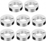 hankimise kaart Double Split Shank Collar, 30mm Bore Two Piece Clamp Collar, 55mm OD, 15mm paksus, alumiiniumsulamist kruvi Split Ring, 8tk