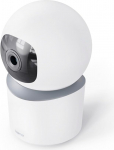 Hama siseruumide valvekaamera (nutikas WLAN-kaamera &ouml;&ouml;n&auml;gemisega, 1080p, salvestamine, liikumisandur koos isiku tuvastamisega, intercom, p&ouml;&ouml;rlev sisekaamera, ka lemmikloomadele, beebivalve) valge
