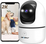 GENBOLT WiFi Indoor Surveillance Camera, WiFi IP Surveillance Camera, CCTV Camera with Humanoid Detection, Auto Cruise Nanny Pet Dog Security Camera with Audio Alarm